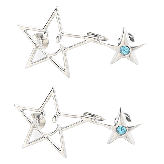 Aellinatey Star Shape Adjustable Jean Button Waist Buckle Snap Pants Buckle Extender