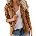 thumbnail image 1 of Aellinatey Stylish Spring Autumn Loose Fit Casual Jacket Multiple Pockets Polyester Outerwear, 1 of 7