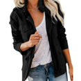 thumbnail image 1 of Aellinatey Stylish Spring Autumn Loose Fit Casual Jacket Multiple Pockets Polyester Outerwear, 1 of 7