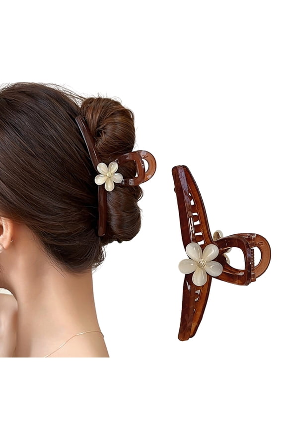 Summer Flower Hair Clips Non-Slip Hair Claw Clip Hair Jaw Clip Barrettes