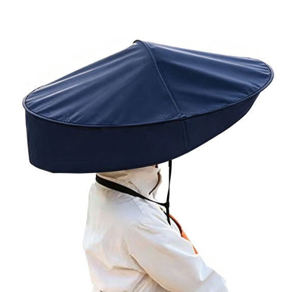 Wearable Fish Aellinatey Sun Rain Umbrella Hat Adults Fishing Garden Beach Wearable ...