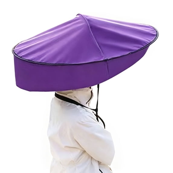Wearable Fish Aellinatey Sun Rain Umbrella Hat Adults Fishing Garden Beach Wearable ...