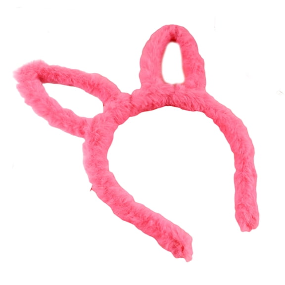 Aellinatey Sweet Headband Bunny Ears Hairband Plush Rabbit Hair Hoops for Children's Day