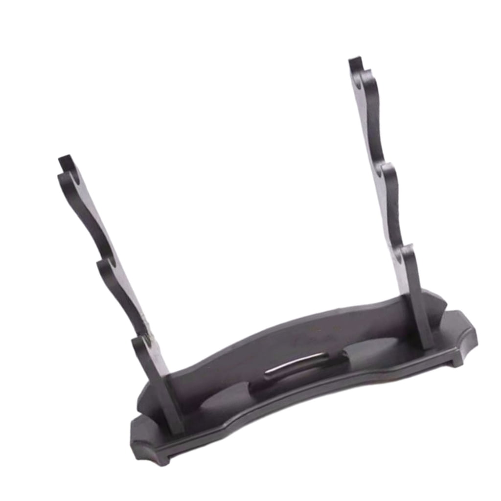 Aellinatey Sword Stand Two Tiers Sword Rack Holder Display for Katanas Wakizashi Swords