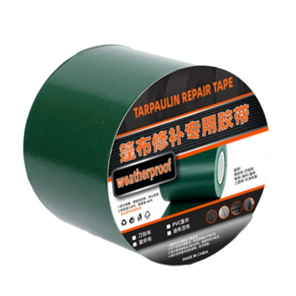 Aellinatey Tarpaulin Repair Tape, 1.96''x24.60ft Water Resist Awning Cloth Repair Tape