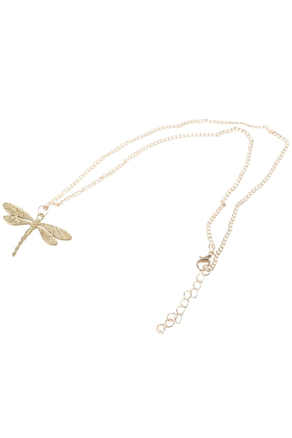 Trendy Dragonflies Pendant Choker Alloy Necklace Party Accessory Daily Use