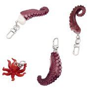 Aellinatey Trendy Octopus and Squid Claw Keychain Accessory Everyday Carry Keyrig Ornament