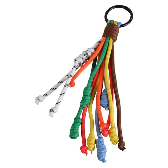 Aellinatey Unique Rainbow Braided Keyring Sturdy Key Chain Accessory for Key Management