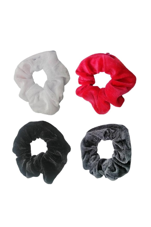 Velvets Hair Scrunchies with Storage Pocket Fashionable Hair Bands Accessories