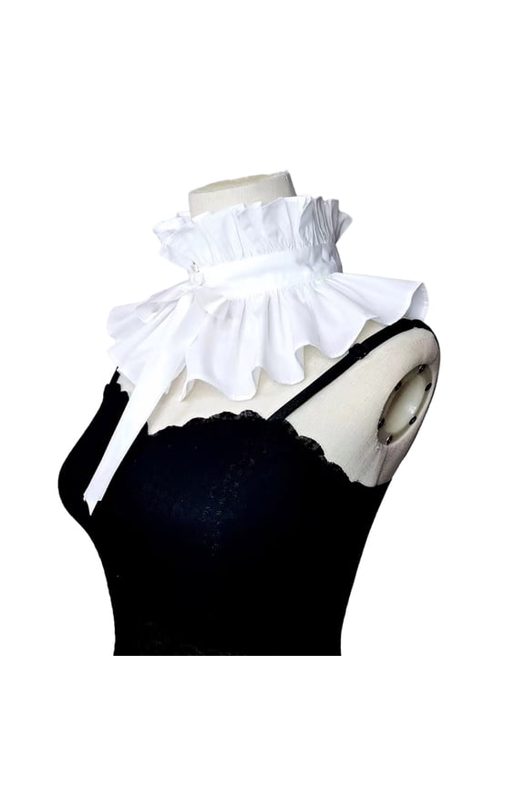 Victorian Ruffled Shawl Collar Decorative Renaissance Medieval Cosplay