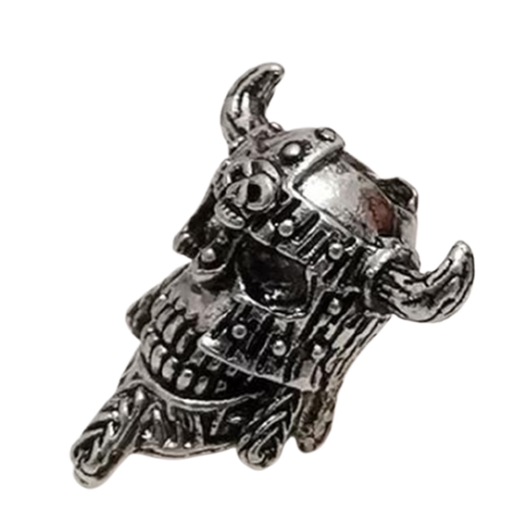 Aellinatey Vintage Hair Braid Beard Dreadlock Beads Tube Viking Rune ...