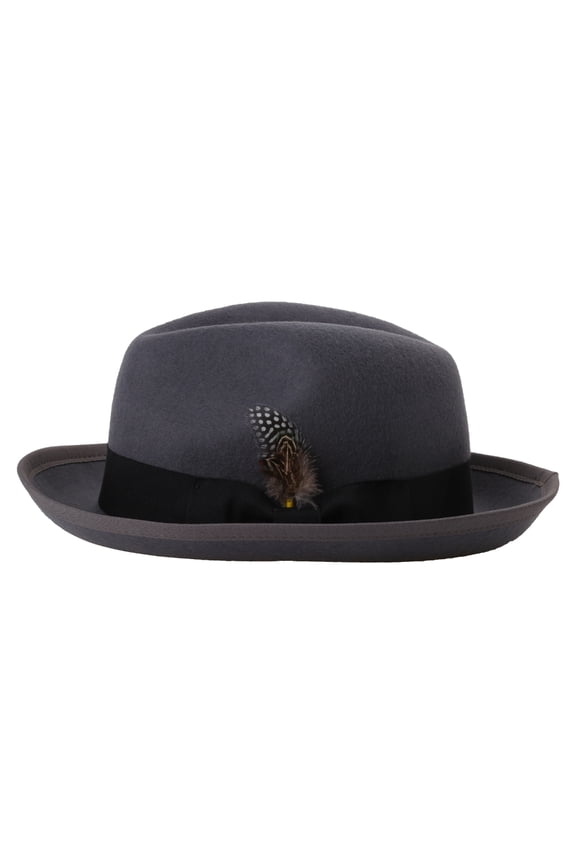 Vintage Wool Felt Fedora Cap Jazzs Hat MagicShow Headdress Carnivals Party Wear