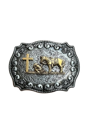 Western Ox Skull Metal Belt Buckle Teenager Rock Vintage Style Belt Buckle