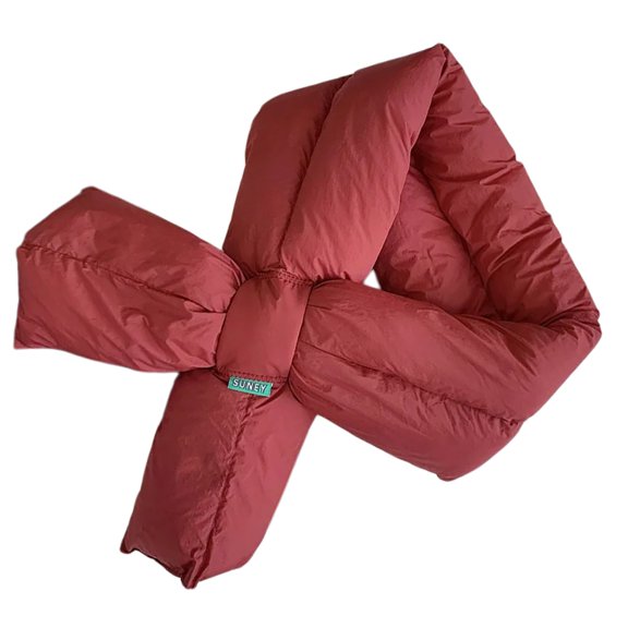 Aellinatey Winter Warm Down Scarf for Women Cold Weather Padded Puffer Scarves Neck Wrap