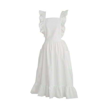 Aellinatey Women Apron Cooking Apron Serving Apron for Kitchen Bakery Restaurant