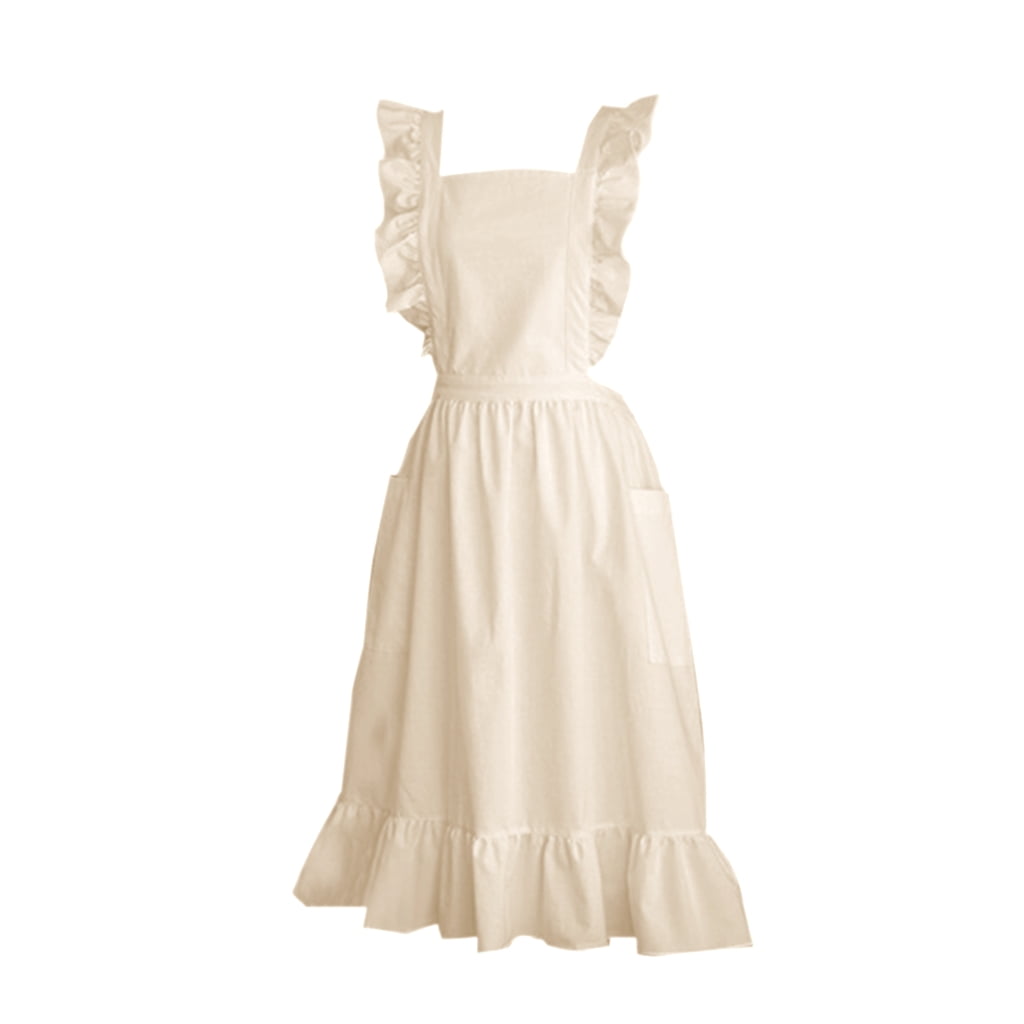 Aellinatey Women Apron Cooking Apron Serving Apron for Kitchen Bakery Restaurant