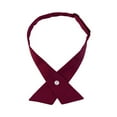 thumbnail image 1 of Aellinatey Women Criss Cross Bow Tie Adjustable Criss Cross Neck Tie Pre Tied Necktie, 1 of 20