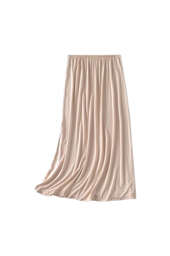 Women Half Slip Underskirt Safety Long Petticoat for Under Dresses Innerwear