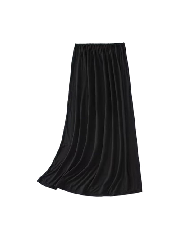 Women Half Slip Underskirt Safety Long Petticoat for Under Dresses Innerwear