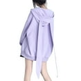 thumbnail image 1 of Aellinatey Women Long Sleeve Oversized Jackets Long Rabbit Ears Zip Up Hoodie Sweatshirt, 1 of 13