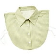 thumbnail image 1 of Aellinatey Women Multipurpose Striped Detachable Shirt False Collar for Layering Outfits, 1 of 21