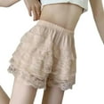 thumbnail image 1 of Aellinatey Women Tiered Ruffle Lace Bloomers Shorts Frilly Knickers Cake Pant Underpants, 1 of 21