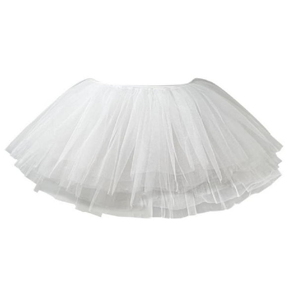 Aellinatey Women Tutus Skirt 1950s Bubble Puffy Skirts 6 Layer Tulle Petticoat Underskirt