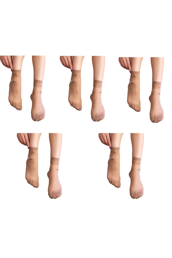 Women’s Short Socks With Four Leaf Leaf Sheer Stretchy Socks For Daily Use