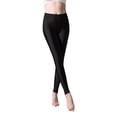 thumbnail image 1 of Aellinatey Women's Stretched High Waist Yoga Pants Glossy Sports Tights Workout Leggings, 1 of 21