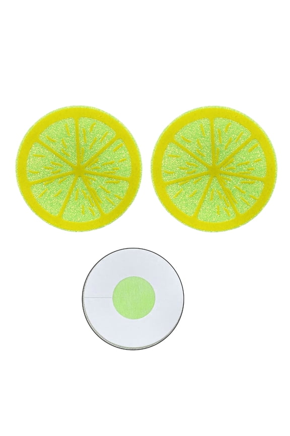 Womens Lemon Pasties Sticky Bras Nipple Cover Disposable Pasty Breast Petal