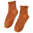 thumbnail image 1 of Aellinatey Womens Lolitas Ruffle Ankle Socks Breathable Cotton Socks Frilly Crew Socks, 1 of 20