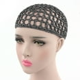 thumbnail image 1 of Aellinatey Womens Mesh Hair Net Crochet Cap Solid Color Snood Sleeping Night Cover Turban, 1 of 20