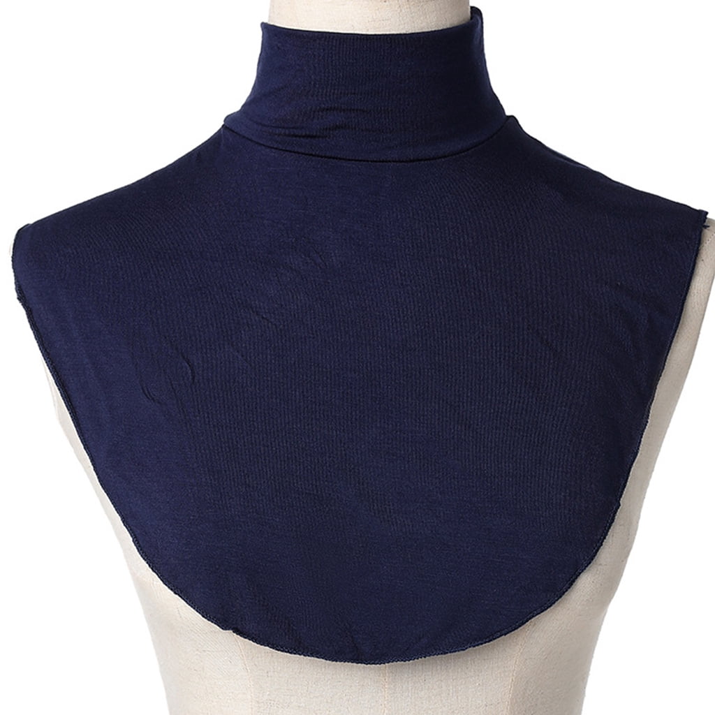 Aellinatey Womens Muslim Modal Turtleneck Fake Collar Islamic Hijab ...