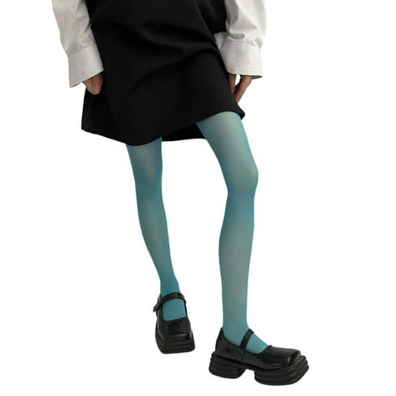 Aellinatey Womens Semi Opaque Colorful Tights Stockings Aesthetic Multi Colored Pantyhose