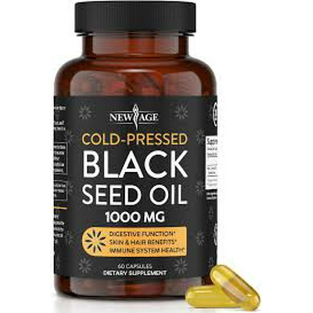 Aelona Black Seed Oil Capsules 1000mg 120 Softgels - Cold Pressed Black ...