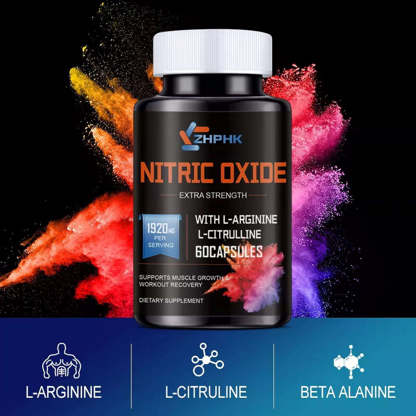 Beet Root Supplement Nitric Oxide Booster Capsules | High Potency L-Arginine  & L-Citrulline | 30/60/120 Count For Men's Health & Fitness Men's Health  Supplement