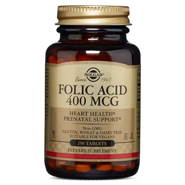 Aelona Solgar Folate 666 mcg Dfe (400 mcg Folic Acid) 250 Tabs ...