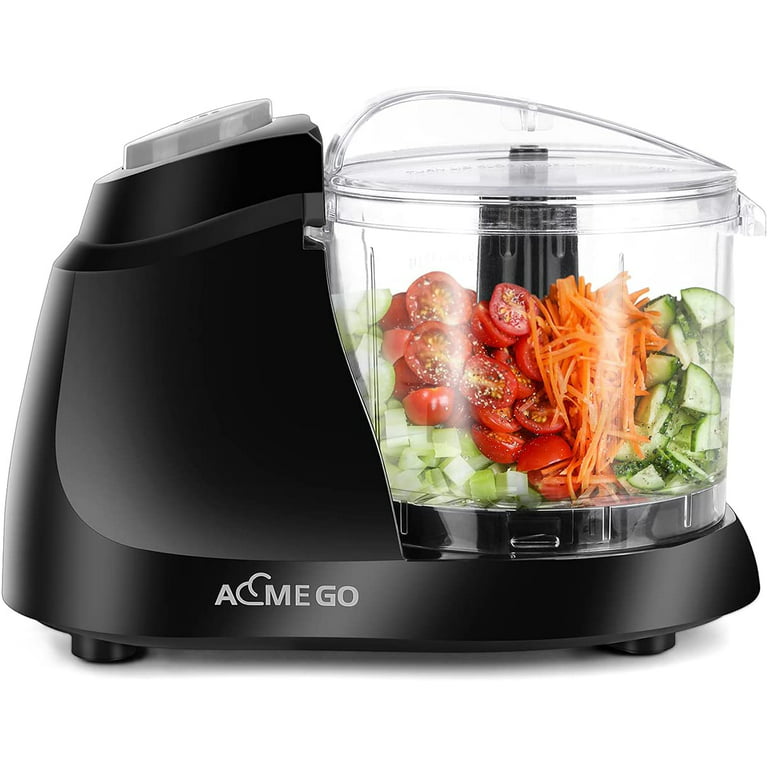 Aemego Mini Food Processor 1.5 Cup Meat &Vegetable Electric Food Chopper  Detachable Small Food Grinder with Stainless Steel Blade for Dicing Mincing  Blending Puree 