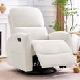 thumbnail image 1 of Aemeios Power Recliner Swivel Rocker Glider Chair Chenille Nursery Recliner, White, 1 of 12