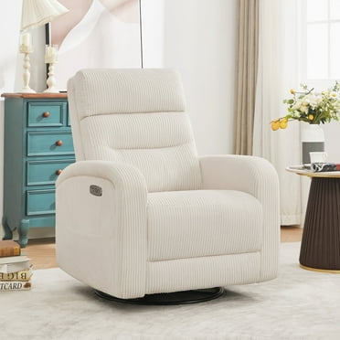 Aemeios Chenille Swivel Rocker Glider Power Recliner Nursery Rocking ...