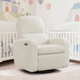 thumbnail image 1 of Aemeios Swivel Power Recliner Chair Teddy Nursery Glider Rocking Recliner, White, 1 of 6