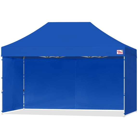 Tradesparker 8'x12' Pop-up Canopy Tent Commercial Instant Canopies with 4 Removable Zipper Sidewalls,Blue