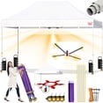 thumbnail image 1 of Aeocia Commercial 8x12 ft Pop Up Canopy Tent with Roller Bag,White, 1 of 8