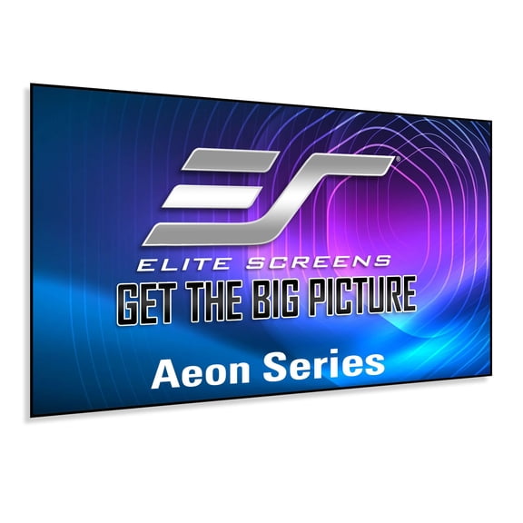 Aeon CineWhite UHD-B, 115" Diag, 16:9, 56.4" x 100", EDGE FREE Fixed Frame Matte White Front Projector Screen