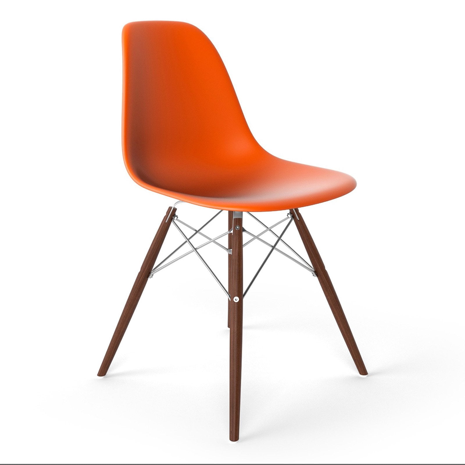 Aeon Furniture Isabelle Dining Chair in Orange Matte Finish