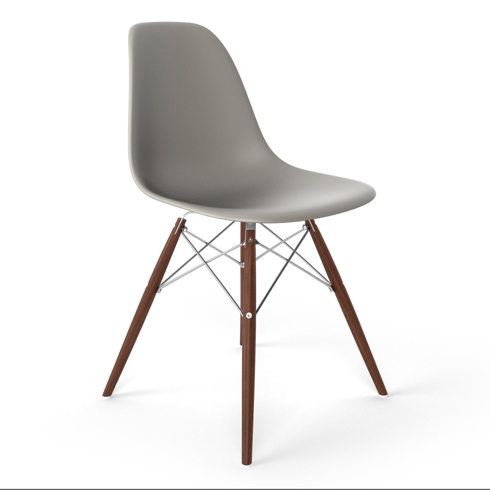 Aeon Furniture Isabelle Dining Chair in Grey Matte CH16137-GreyMatte-Walnut-SS