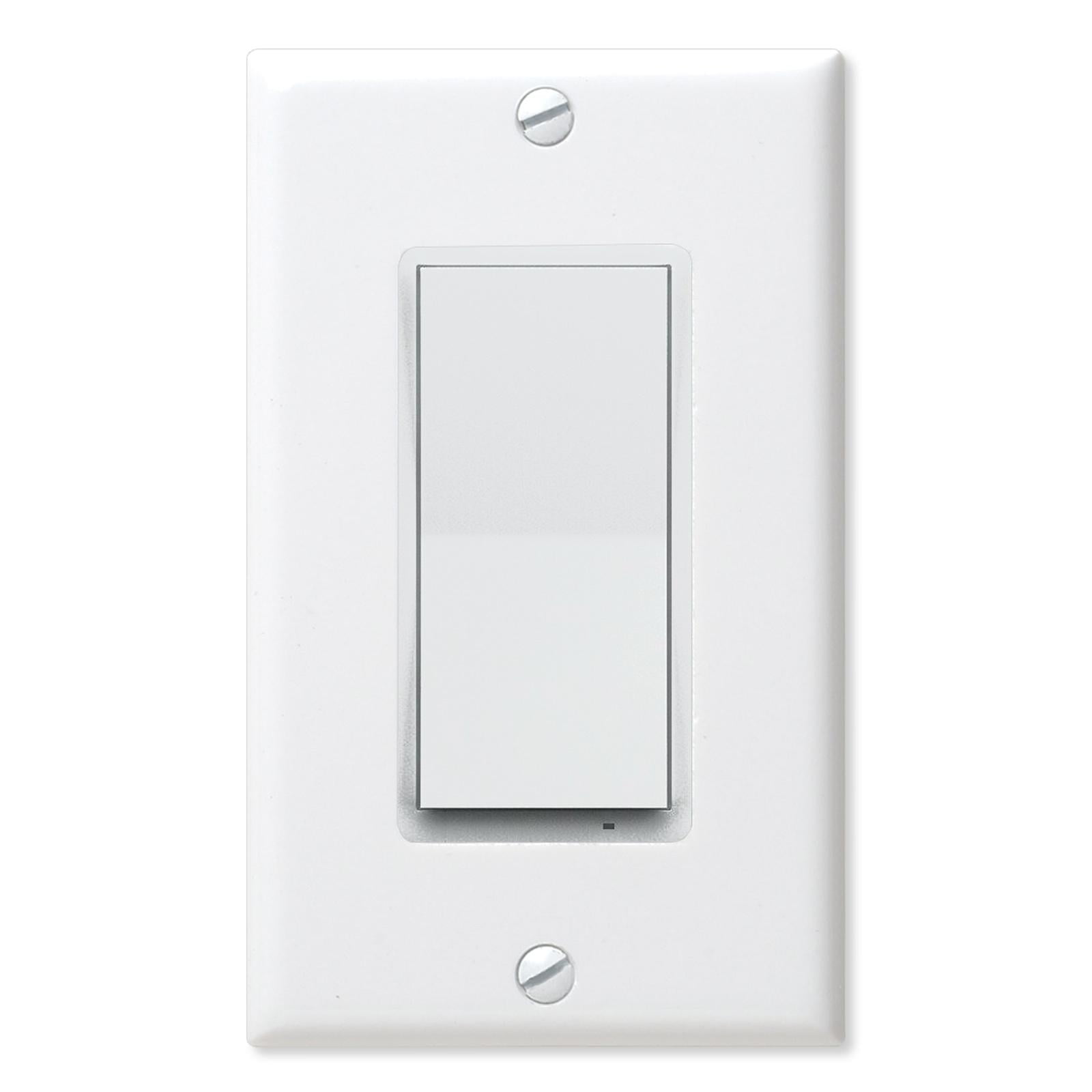 White Smart Z-Wave Plus On/Off Wall Switch