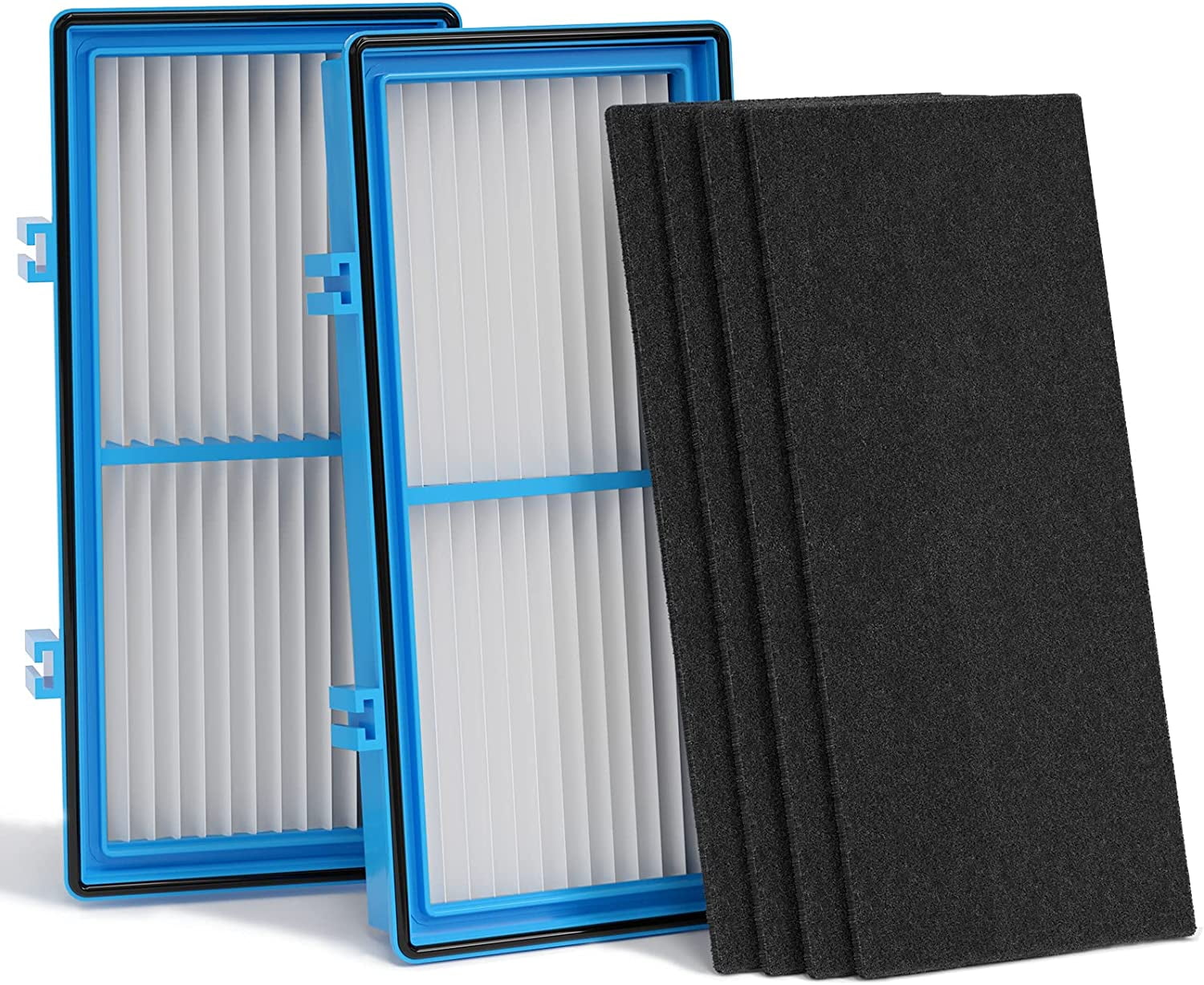 Blue HEPA and Carbon Air Purifier Filter Replacement Set