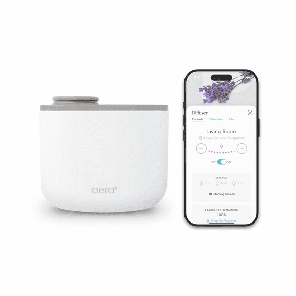 Aera Mini Smart Air Diffuser, Waterless Plug-in Aromatherapy, White