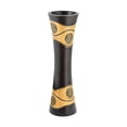 thumbnail image 1 of AeraVida Carved Swirls Brown and Beige Mango Tree Wood Concave Table Vase, 1 of 5